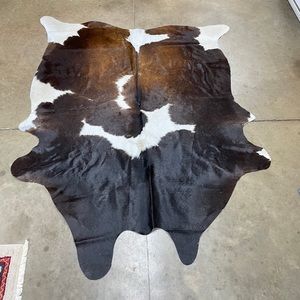Authentic cowhide rug.
